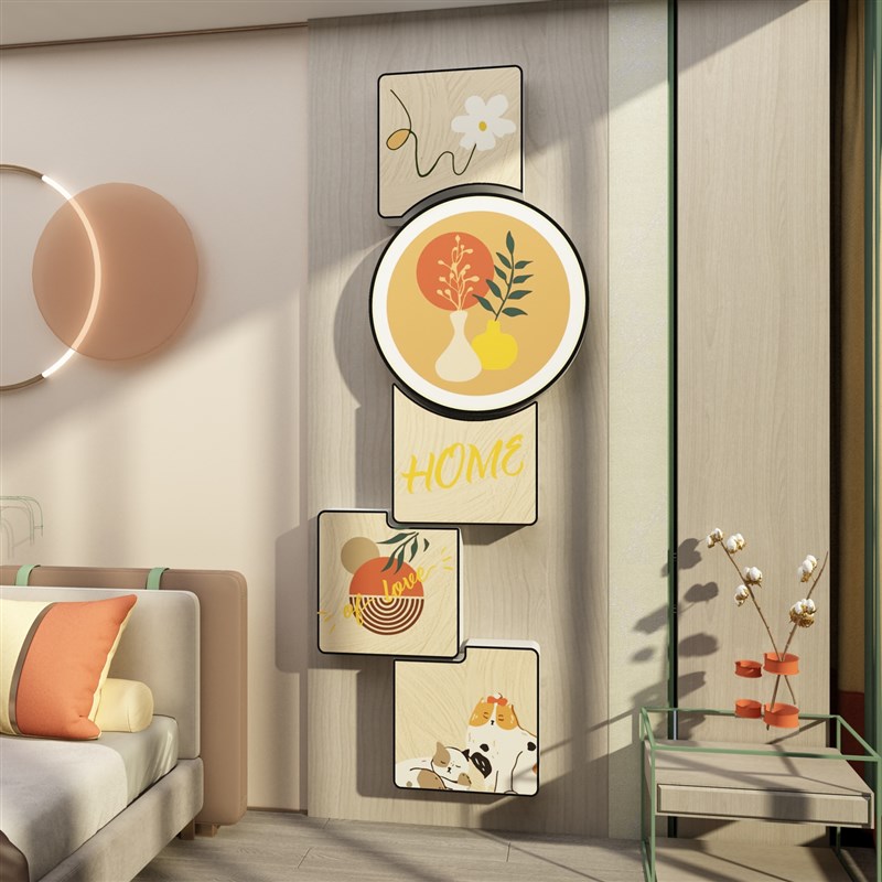 阳台客厅3d立体自粘饭厅卧室布置电视机背景墙面民宿装饰贴画挂件