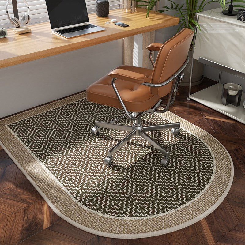 轻奢拱形地毯电脑椅地垫客厅沙发书房学习椅子转椅卧室化妆椅垫子