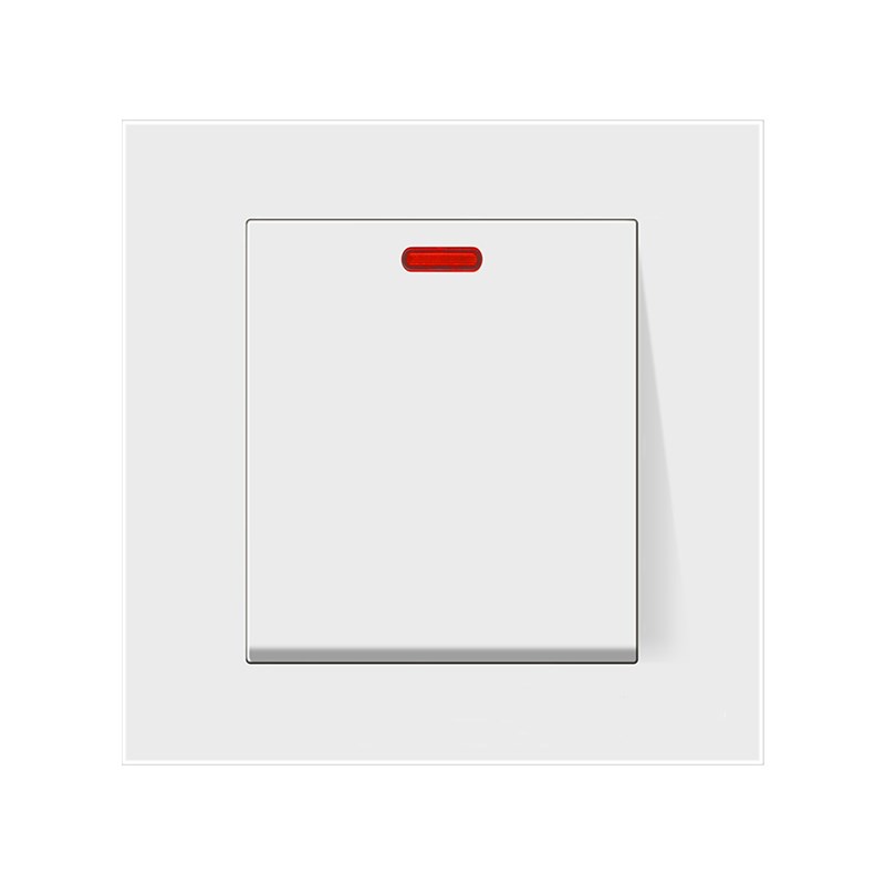 港式86型20A灯曲开关双极双断大功率空调热水炉家用电源总控开关