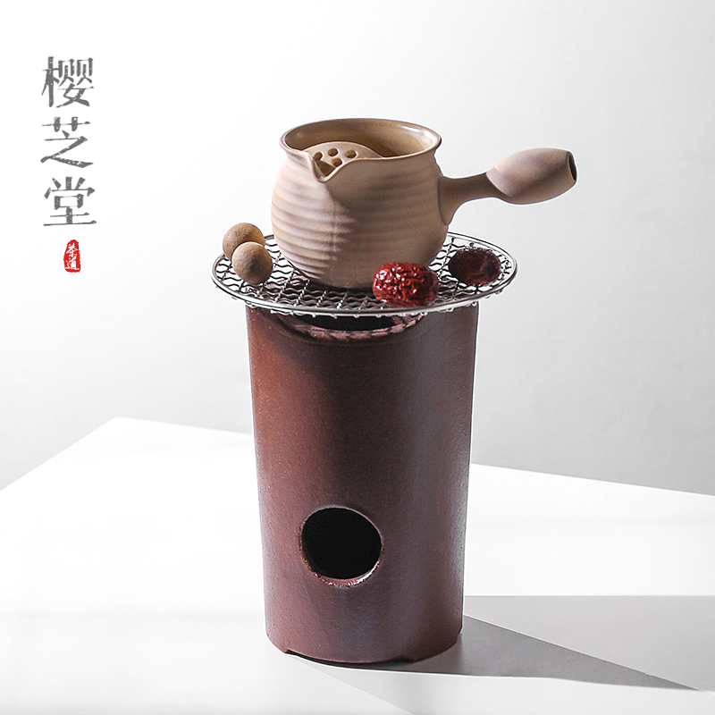 高款炭炉罐罐茶煮茶壶烤茶陶壶炭火炉家用围炉煮茶套装户外碳炉子