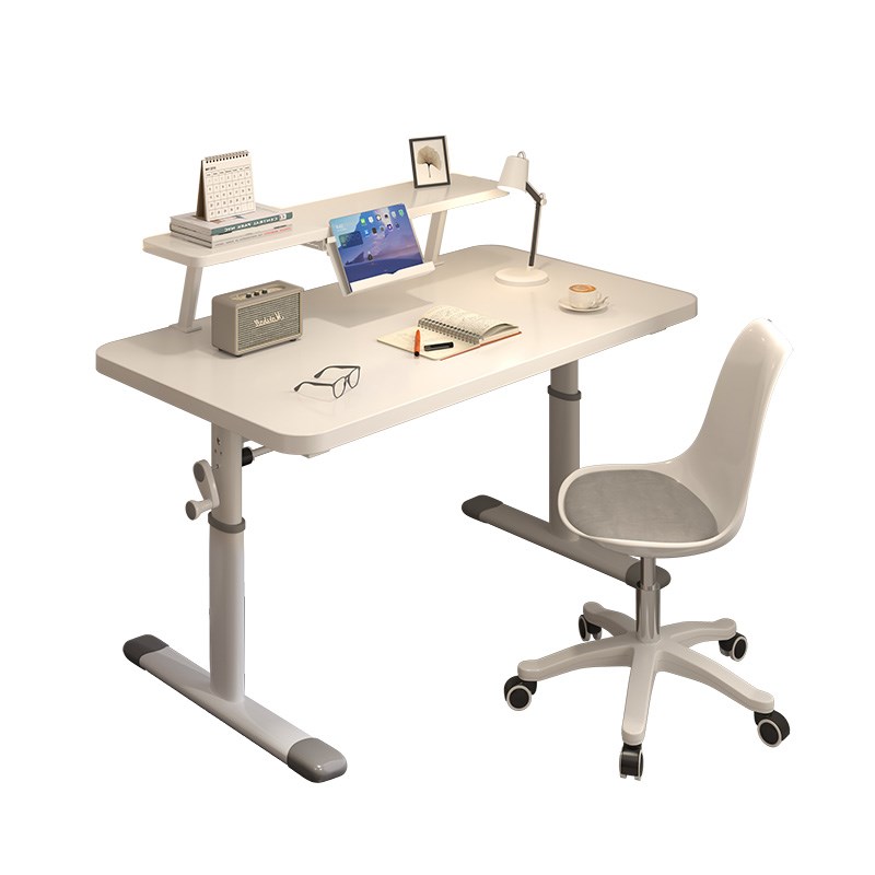 升降桌电脑桌台式书桌学生家用学习桌简约卧室办公写字桌子工作台