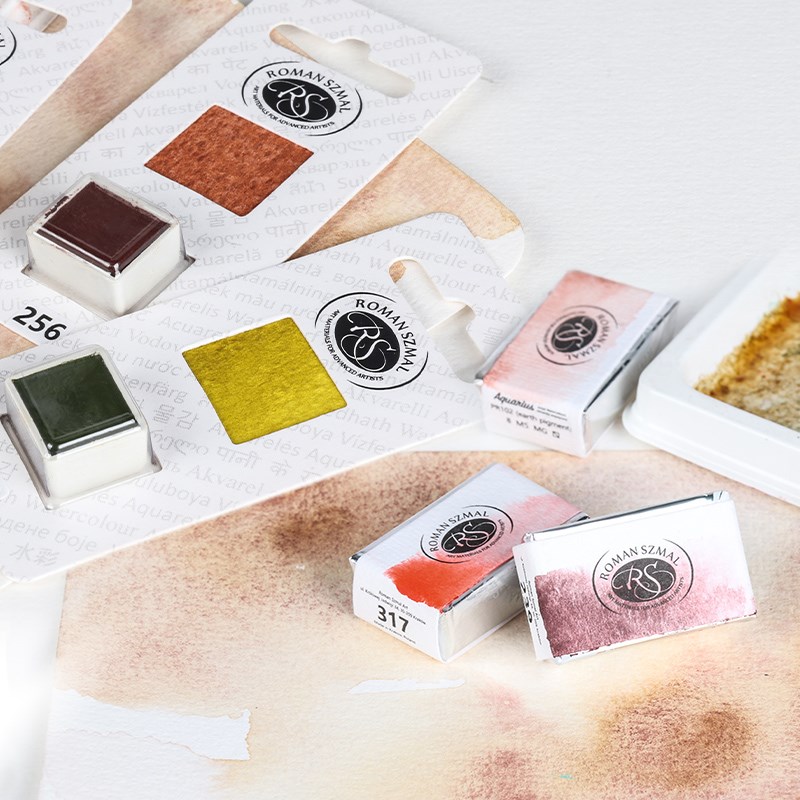 波兰RS大师级水彩颜料 大师级固体半块全块S2二级 S3三级 替换单