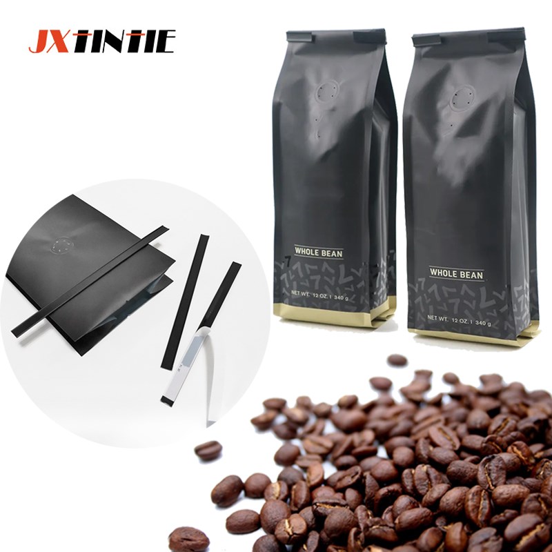 22CM小包装咖啡袋封口条彩色茶叶袋密封棒铝箔袋密封压条封口夹