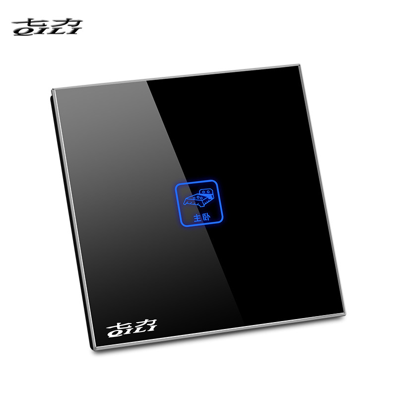 七力单火线双控智能触摸开关面板钢化单控家用墙壁86触控多控开关