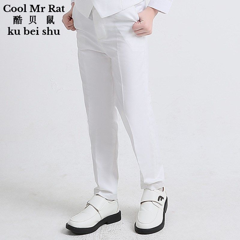 男童黑色西裤儿童西装裤子钢琴表演出服黑色正装裤中大童休闲英伦