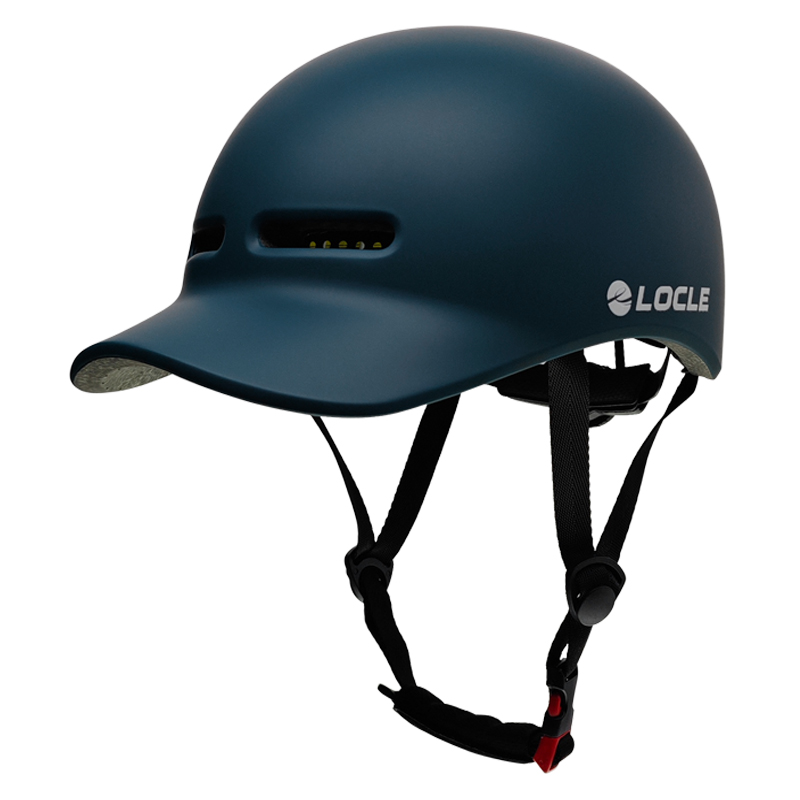 LOCLE自行车骑行头盔彷棒球帽安全帽城市通勤滑板轮滑鸭舌一体安