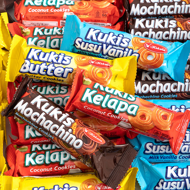 罗达曲奇饼干印尼原装进口零食网红解馋营养早餐黄油办公小零食