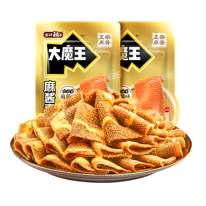 盐津铺子大魔王素毛肚六必居火锅麻酱味休闲零食小吃魔芋爽解馋辣 - 封面