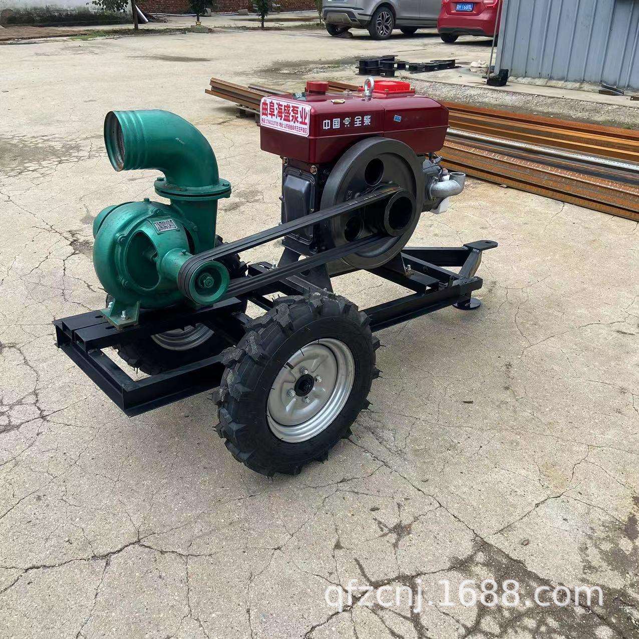 拖挂款柴油压井离心泵 6寸抽水泵 农田灌溉浇地抽水泵