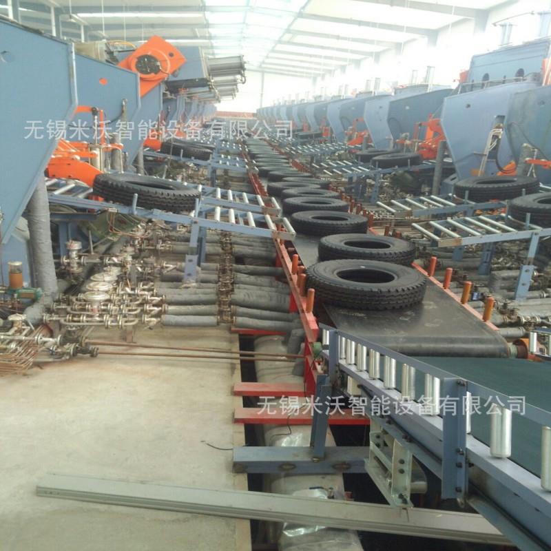 无动力轮胎纸箱自重下滑输送机 单/双道滚筒 垂直 下降螺旋输送机