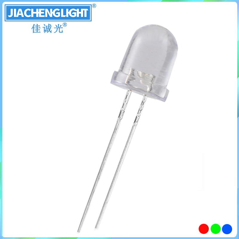 f8mm七彩快闪慢闪led灯珠七彩高亮自带ic闪烁灯红绿蓝rgb七彩全彩