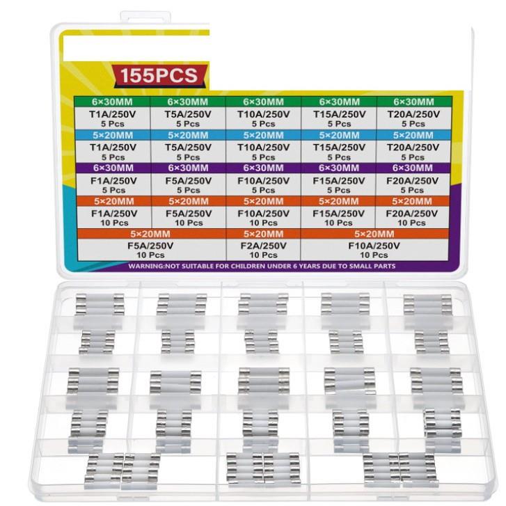 21Value250V快速慢吹陶瓷保险丝组合套件5X20 6X30 F1A2A5A15A20A