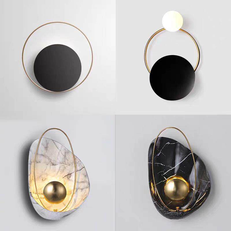 跨境贝壳室内壁灯北欧创意艺术酒店别墅走廊现代客厅卧室床头墙灯