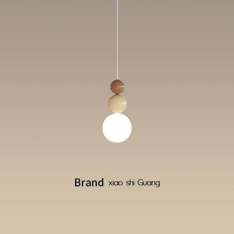 法式奶油风卧室床头吊灯现代简约温馨餐厅吧台吊线灯玄关小吊