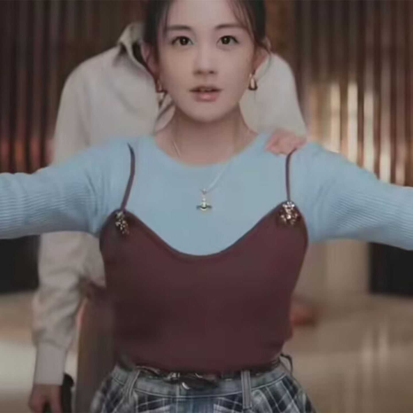 林小满舞台同款针织衫两件套