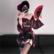开襟日系和服制服家居服套装 性感睡衣东京少女 性感深V花间二次元