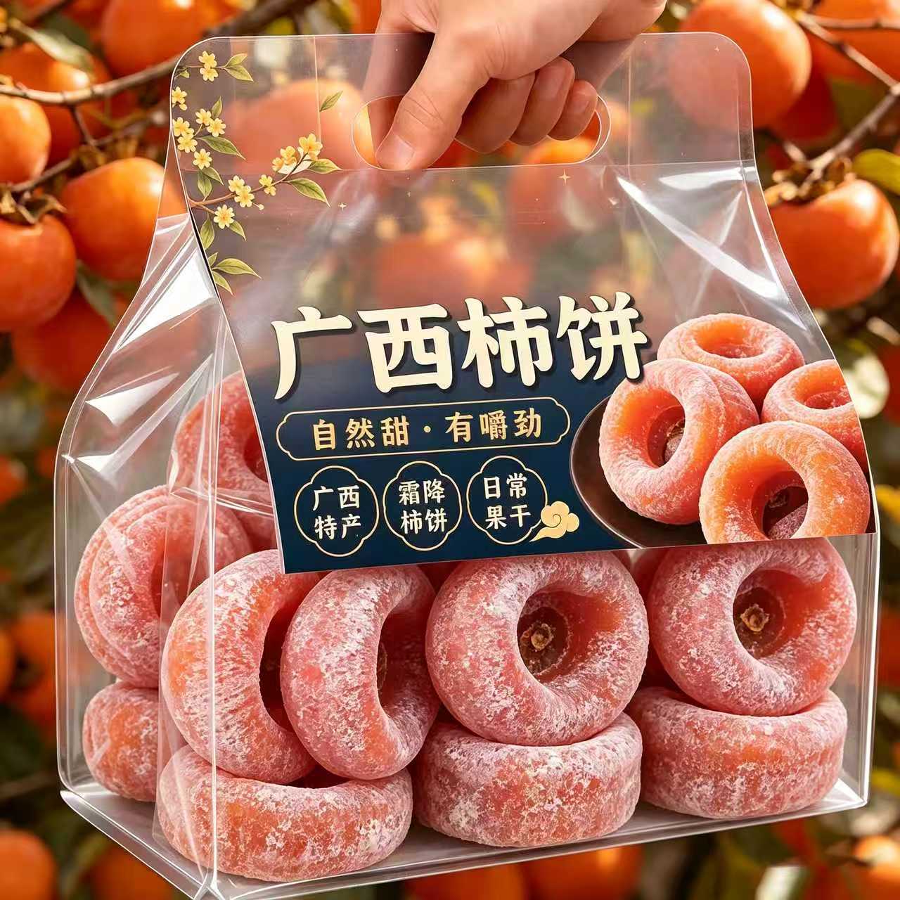 广西桂林霜降流心柿饼礼盒装独立包吊柿子农家自制手工新鲜爆浆