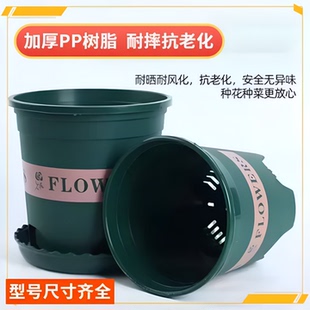 盆栽家用 加仑花盆矮加仑盆控根花盆阳台塑料树脂圆形花盆玫瑰月季