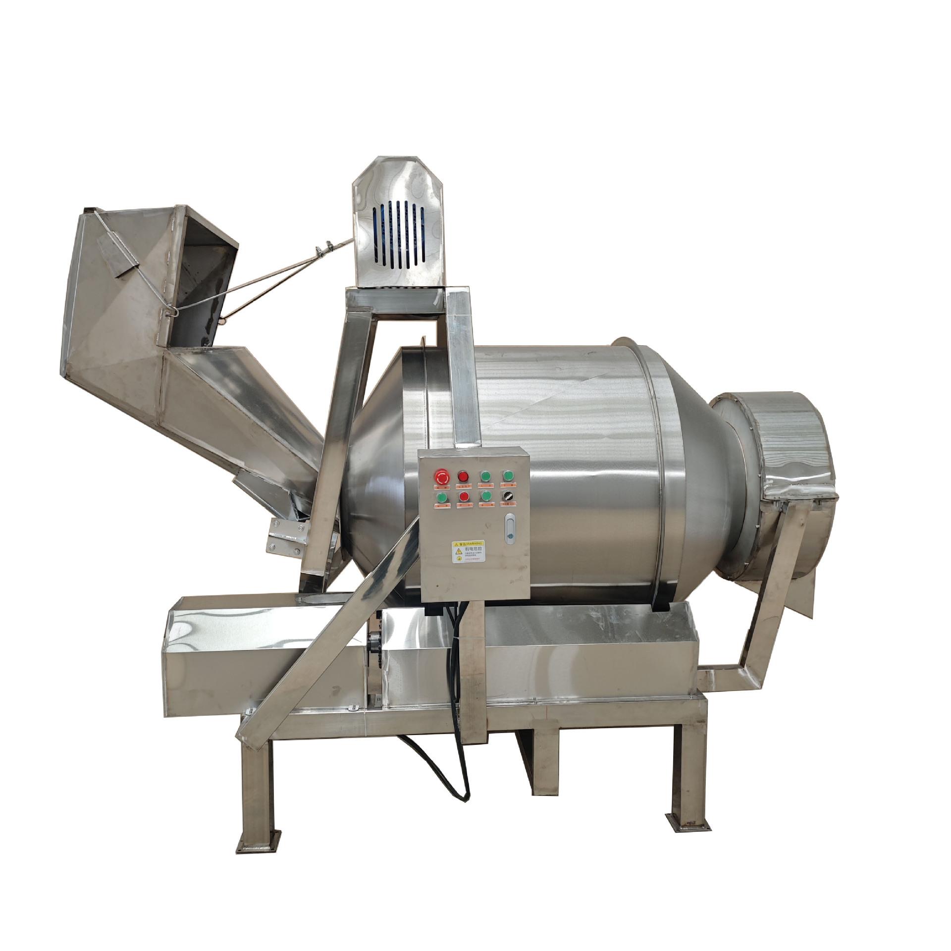 供应不锈钢茶叶烘干搅拌机液体香料添加滚筒搅拌机茶叶烘干滚筒