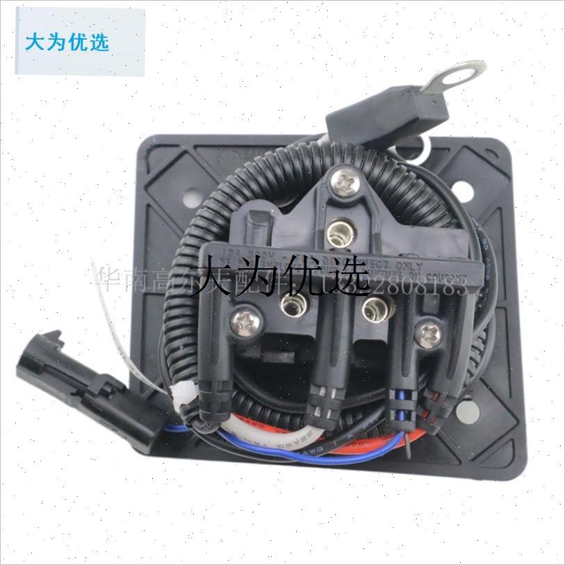 EZGO充电e插头插座 RXV LXI款巡逻车观光车高尔夫球车充电枪插座,