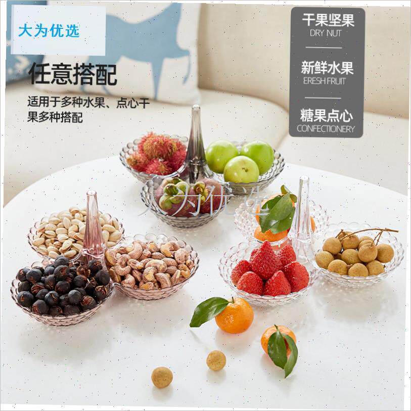 果盘家用客厅茶几零食果s盘轻奢高级糖果摆放盘多功能干果盘果篮.