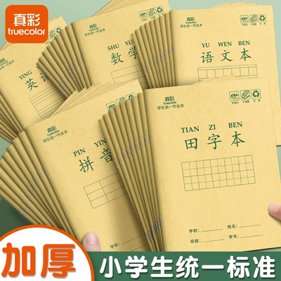 田字格小学生拼音作业本子生字