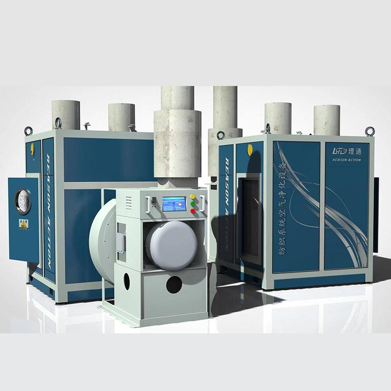 制袜机抽风系统搭配永磁智能风机纺织系统空气净化设备纺织行业