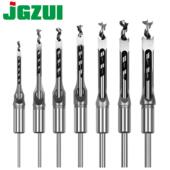 沙拉钻头 木工开孔 方眼钻 钻芯 7件套工方孔钻头 方榫钻