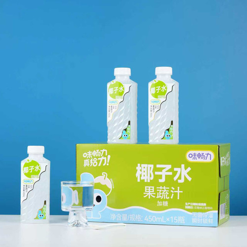 味畅力100椰子水450ml*15瓶整箱