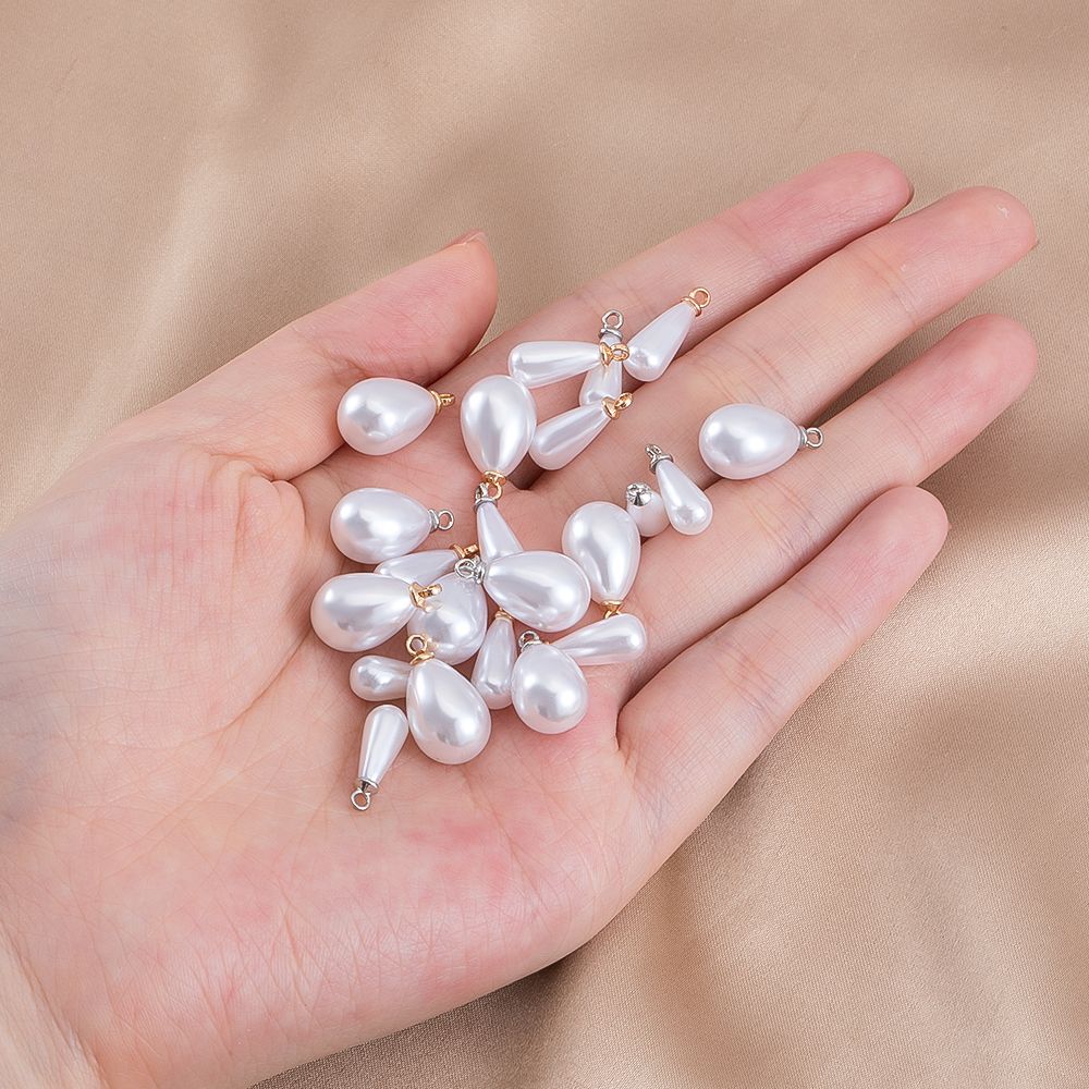 DIY高亮仿珍珠水滴吊坠耳环发簪挂饰diy材料手工包包挂件饰品配件