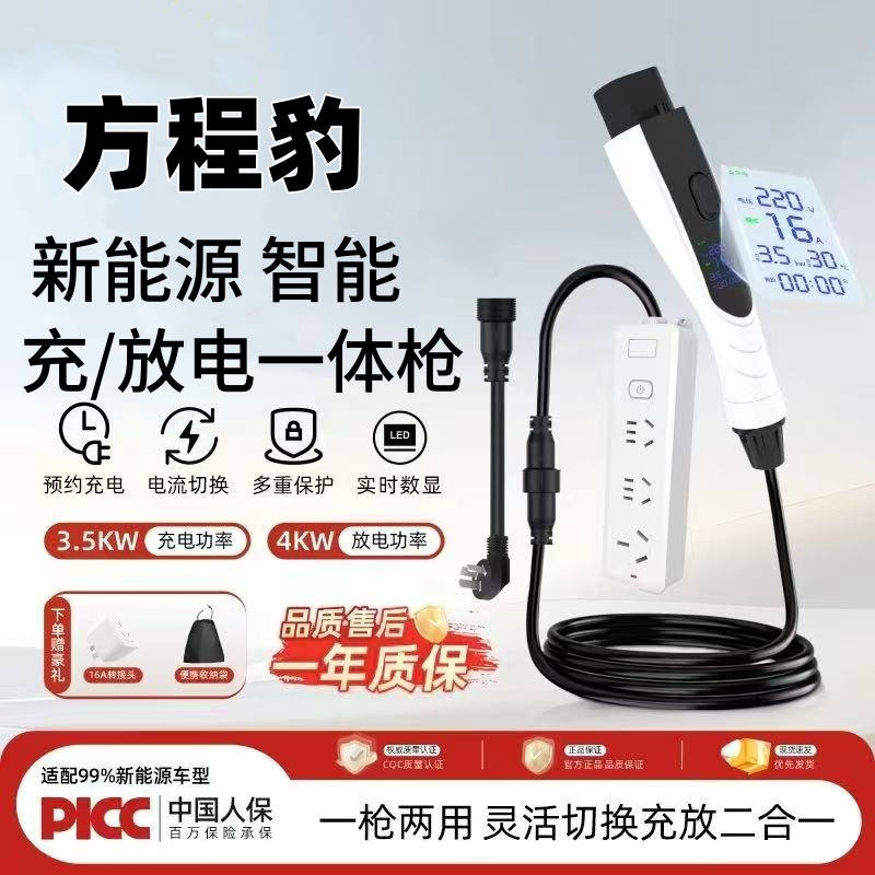 哈弗新能源电车专用充放一体枪