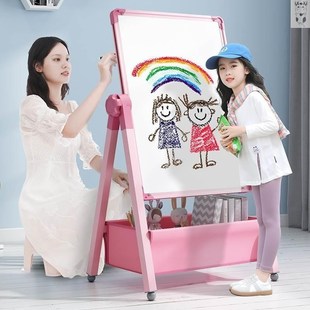可擦写字Y白板涂色涂 儿童画板宝宝磁性双面教学家用小黑板支架式