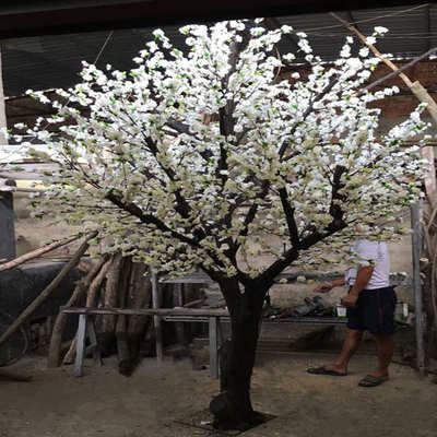 仿真梨花 大型仿真树假树树干仿真植物装饰酒店大厅绿植造型树枝