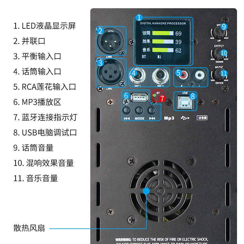 DIRTIS有源线阵音柱舞台音响套装 户外演出会议用低音炮音箱