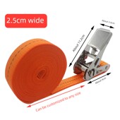 不锈钢捆绑带拉紧器 25mm棘轮紧绳器小型便携货物无钩涤纶绑带1寸