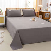 冬季 纯棉磨毛床单单件100全棉学生宿舍儿童单人1.5m加厚被单床笠