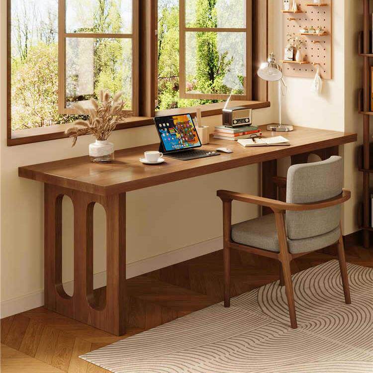 现代简约全实木书桌电脑桌 长方形实木桌子书房办公室卧室专用