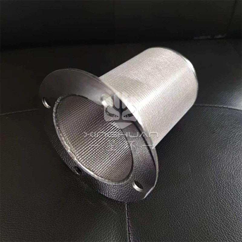 304/316不锈钢法兰式过滤桶袋式过滤器滤筒篮式滤筒圆柱形滤筒