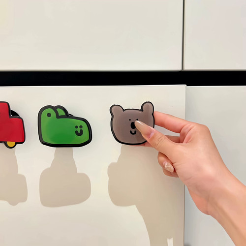 【新家的100个快递】可爱柜门拉手卡通2d创意免打孔粘钩异性挂钩