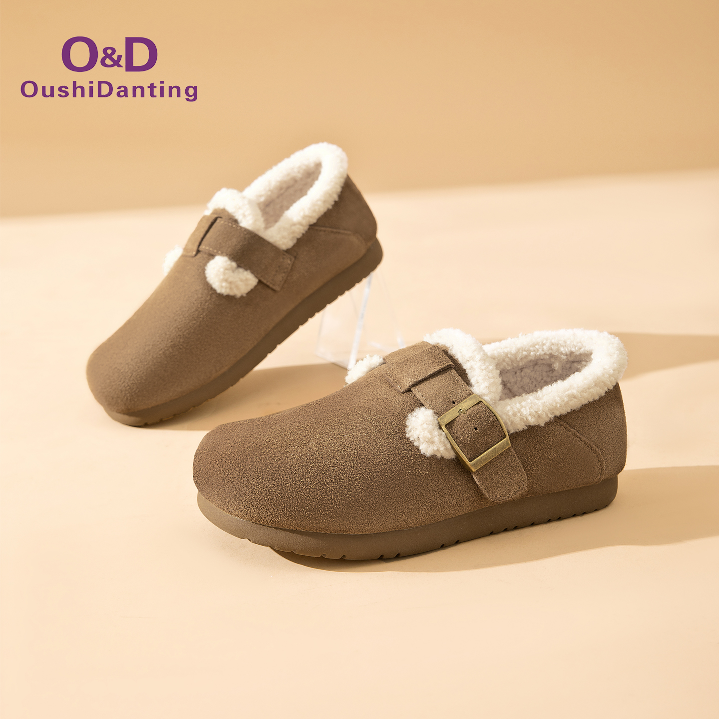 OD欧诗丹婷真皮全包勃肯鞋女2025