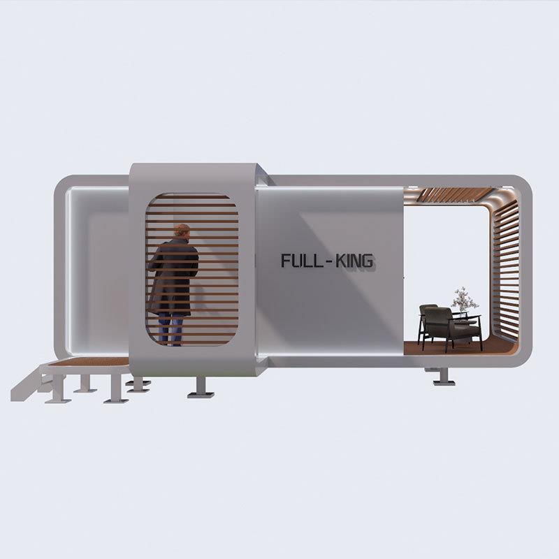 苹果舱出口网红集装箱房苹果仓民宿预制房屋prefabricatedhouse