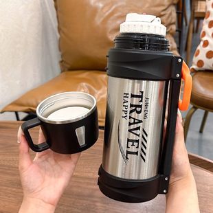 316不锈钢 保温壶水壶暖瓶家用茶壶旅行便携户外保温杯大容量男款