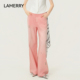 LAMERRY 朗美睿26春粉色复古牛仔裤 纯棉带钻手缝片设计感直筒慵懒