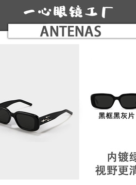 2023新款太阳镜欧美方形流星复古gm墨镜女潮韩版YX9067 antena