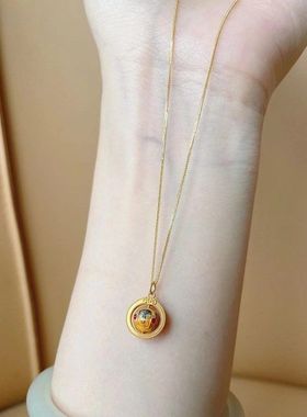 扎基拉姆转运珠吊坠项链毛衣链挂坠沙金滴油配饰diy手串饰品挂件