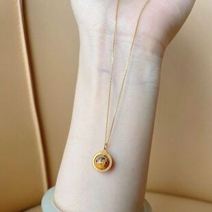 扎基拉姆转运珠吊坠项链毛衣链挂坠沙金滴油配饰diy手串饰品挂件