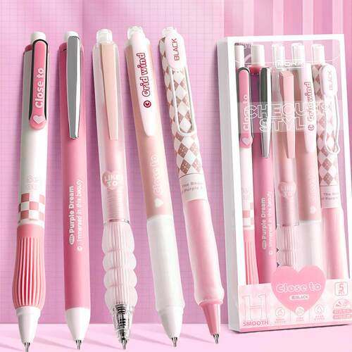 0.38mmST尖魔卡爆款多巴胺中性笔