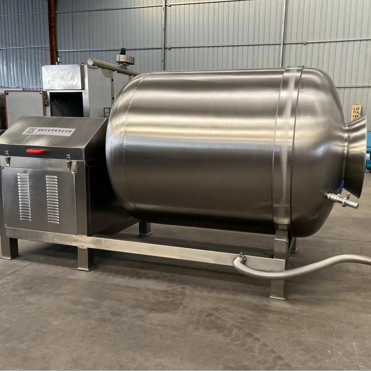 不锈钢鸡翅真空滚揉机全自动鲜羊肉腌制滚揉设备鸡腿腌渍入味滚