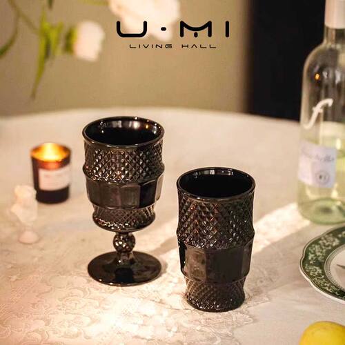 U Mi LIVING· 玄清|酒具中古ins风玻璃红酒杯高脚杯子鸡尾酒杯子
