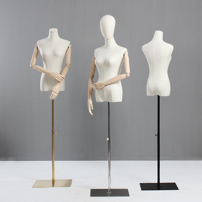 模特道具女半身人台展示架服装店橱窗假人韩版衣服穿版模特架